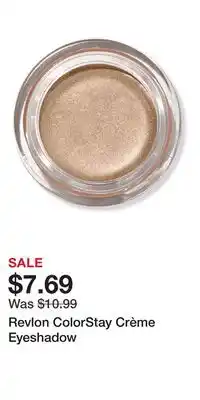 Ulta Beauty Revlon ColorStay Crème Eyeshadow offer