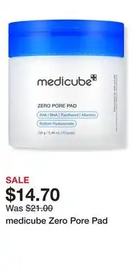 Ulta Beauty medicube Zero Pore Pad offer
