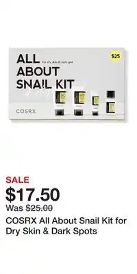 Ulta Beauty COSRX All About Snail Kit for Dry Skin & Dark Spots offer