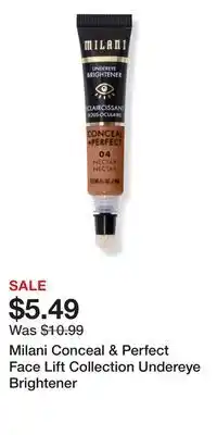 Ulta Beauty Milani Conceal & Perfect Face Lift Collection Undereye Brightener offer