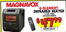 Ollie's MAGNAVOX 6-ELEMENT OZ INFRARED HEATER offer