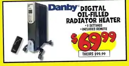 Ollie's DANBY DIGITAL OIL-FILLED RADIATOR HEATER offer