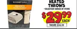 Ollie's HEATED THROWS offer