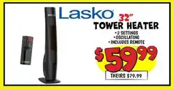 Ollie's LASKO 32 TOWER HEATER offer