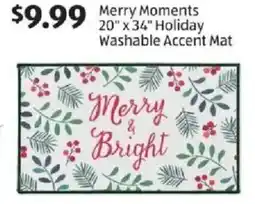 Aldi Merry Moments 20" x 34" Holiday Washable Accent Mat offer
