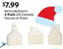 Aldi Merry Moments 3-Pack LED Ceramic Houses or Trees offer