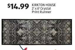 Aldi Kirkton house 2' x 6' crystal print runner offer