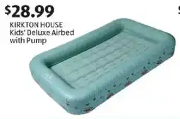 Aldi Kirkton house kids' deluxe airbed with pump offer