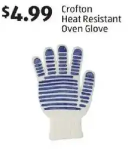 Aldi Crofton Heat Resistant Oven Glove offer