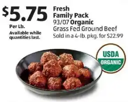 Aldi Fresh family pack organic offer
