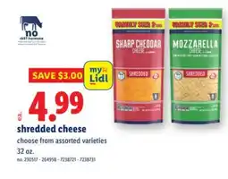 Lidl shredded cheese offer