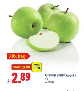 Lidl Granny Smith apples offer