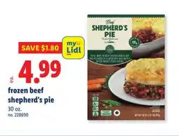 Lidl frozen beef shepherd's pie offer