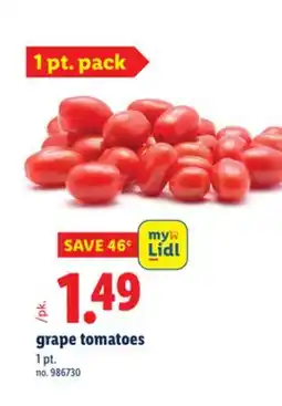 Lidl grape tomatoes offer
