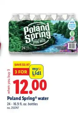 Lidl Poland Spring water offer