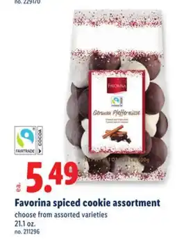 Lidl Favorina spiced cookie assortment offer