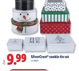 Lidl SilverCrest cookie tin set offer