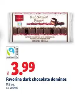 Lidl Favorina dark chocolate dominos offer