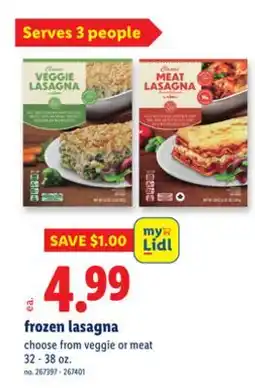 Lidl frozen lasagna offer
