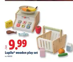 Lidl Lupilu wooden play set offer