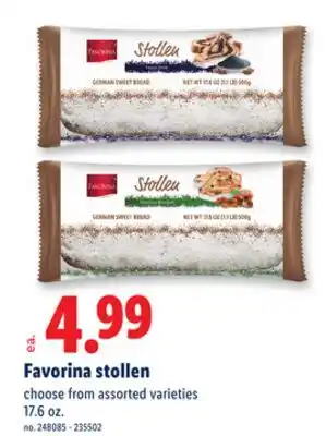 Lidl Favorina stollen offer