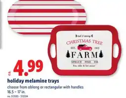 Lidl holiday melamine trays offer