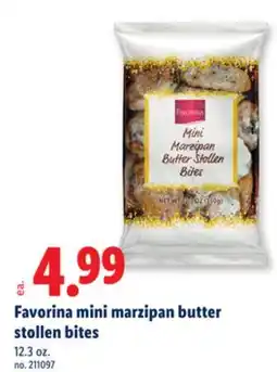 Lidl Favorina mini marzipan butter stollen bites offer