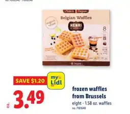 Lidl frozen waffles from Brussels offer