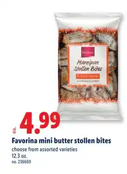 Lidl Favorina mini butter stollen bites offer