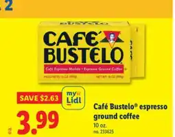 Lidl Café Bustelo espresso ground coffee offer