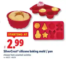 Lidl SilverCrest silicone baking mold/pan offer
