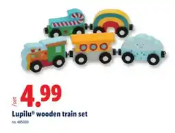Lidl Lupilu wooden train set offer