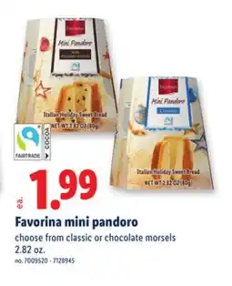 Lidl Favorina mini pandoro offer