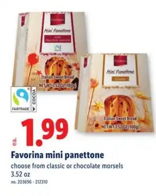 Lidl Favorina mini panettone offer