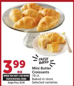 Albertsons Mini Butter Croissants offer