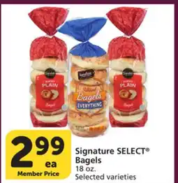 Albertsons Signature SELECT Bagels offer
