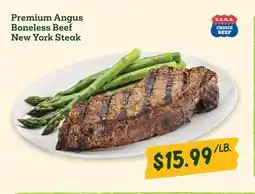 Sprouts Farmers Market Premium Angus Boneless Beef New York Steak offer