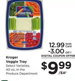 Ralphs Kroger Veggie Tray offer