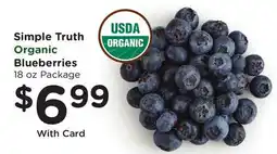 Ralphs Simple Truth Organic Blueberries offer