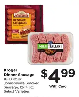 Ralphs Kroger Dinner Sausage offer