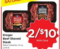 Ralphs Kroger Beef Shaved Steak offer