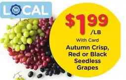 Ralphs Autumn Crisp, Red or Black Seedless Grapes offer