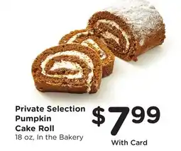 Ralphs Private Selection Pumpkin Cake Roll offer