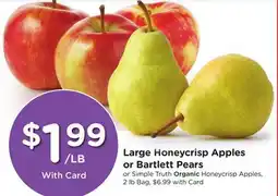 Ralphs Large Honeycrisp Apples or Bartlett Pears offer