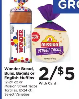 Ralphs Wonder Bread, Buns, Bagels or English Muffins offer