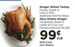 Ralphs Kroger Whole Turkey offer