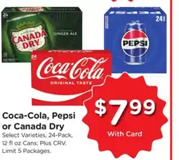 Ralphs Coca-Cola, Pepsi or Canada Dry offer