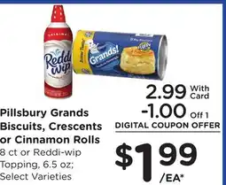 Ralphs Pillsbury Grands Biscuits, Crescents or Cinnamon Rolls offer