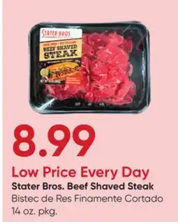 Stater Bros Stater Bros. Beef Shaved Steak offer