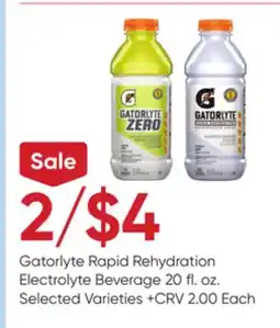 Stater Bros Gatorlyte Rapid Rehydration Electrolyte Beverage offer